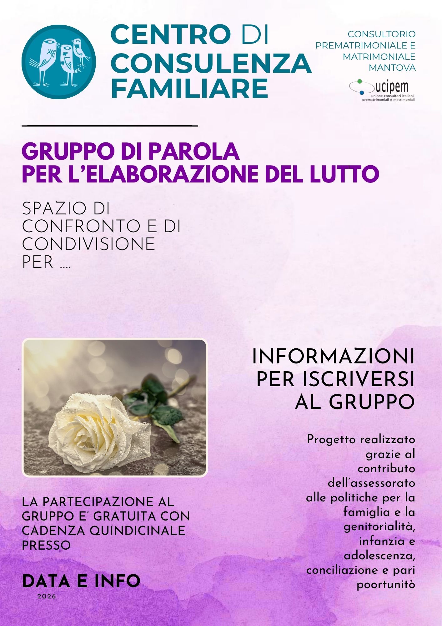 GRUPPO DI PAROLA PER L'ELABORAZIONE DEL LUTTO